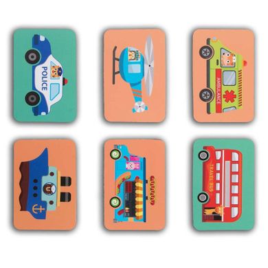 Ricokids, Pojazdy, układanka magnetyczna, puzzle