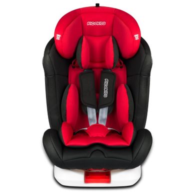 Ricokids, Spinway Pro, fotelik samochodowy, isofix, 0-36 kg, czerwony