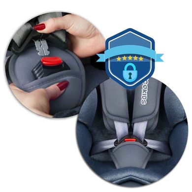 Ricokids, Stigo, fotelik samochodowy z daszkiem, obrotowy 360°, 0-36 kg, granatowy