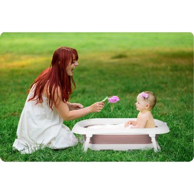 Ricokids, wanienka składana dla niemowląt, RK-281, biało-różowa