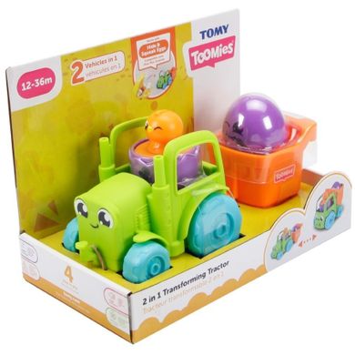 Tomy Tomies, traktor - wywrotka, pojazd, 2w1