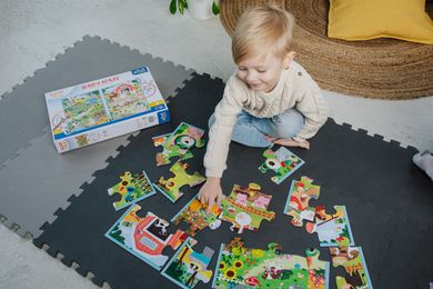 Trefl, Primo, Bobaski i Miś, Poznaj Bobaski, puzzle maxi, 2-10 elementów