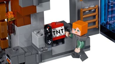 Zestaw promocyjny: LEGO Minecraft, Przygody na skale macierzystej, 21147 + GRATIS: LEGO Minecraft, Minecraft BigFig, Steve z papugą, 21148