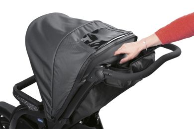 Chicco, Trio Activ3, wózek głęboko-spacerowy + pasy do mocowania gondoli, Iron