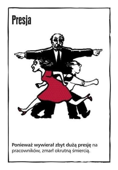 Czarne Historie, Biuro, gra karciana
