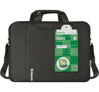 Defender, Geek, torba do laptopa, 15.6", czarna