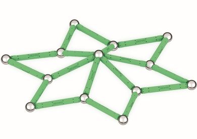 Geomag, Glow Recycled, konstrukcyjne klocki magnetyczne, 42 elementów