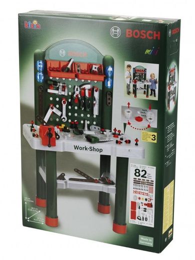 Klein, Bosch, Warsztat z narzędziami budowlanymi, 82 elementy