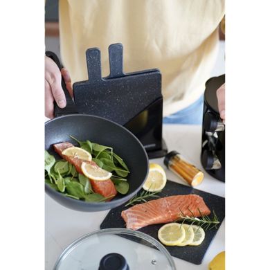 Könighoffer, Corvos, zestaw 3 patelni głębokich, indukcja, 20 cm, 24 cm, 28 cm