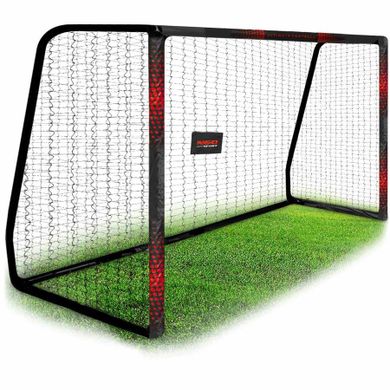 Neo-Sport, bramka do piłki nożnej, czarno-czerwona, 300-200-120 cm