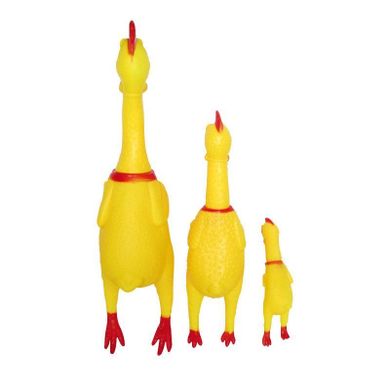 Piszcząca zabawka dla psa, kurczak, 16 cm