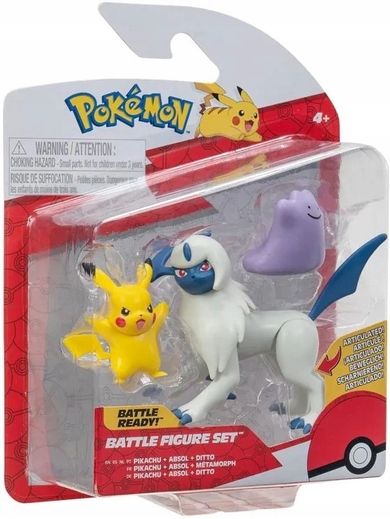 Pokemon, Pikachu, Absol, Ditto, seria 15, zestaw figurek bitewnych