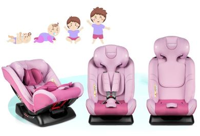 Ricokids, Luco, fotelik samochodowy, 0-36 kg, różowy
