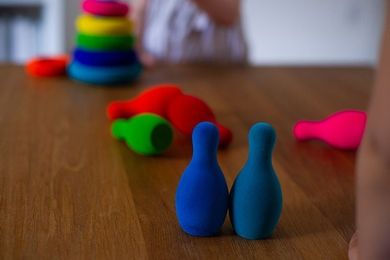 Rubbabu, sensoryczny zestaw do gry w kręgle