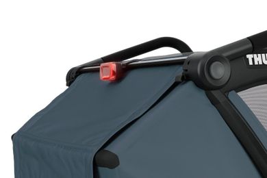 Thule, Chariot Cab, przyczepka rowerowa dla dziecka, podwójna, Dark Slate