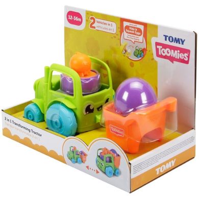 Tomy Tomies, traktor - wywrotka, pojazd, 2w1