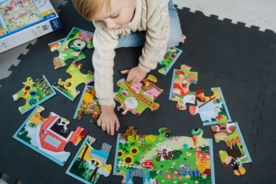 Trefl, Primo, Bobaski i Miś, Poznaj Bobaski, puzzle maxi, 2-10 elementów