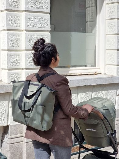 Easywalker, torba do wózka z przewijakiem i organizerem, Emerald Green