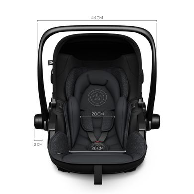 Kiddy, Evoluna, I-size 2, fotelik samochodowy, Midnight Black, 45-83 cm, 0-13 kg