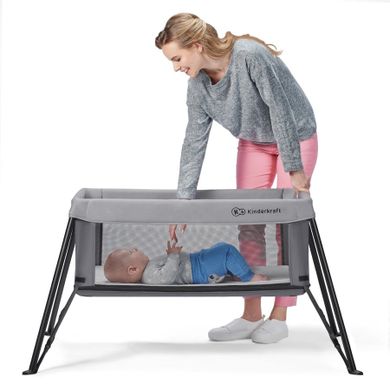 Kinderkraft, Movi, łóżeczko turystyczne, Grey
