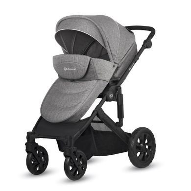 Kinderkraft, Prime Lite, wózek wielofunkcyjny 3w1, Grey
