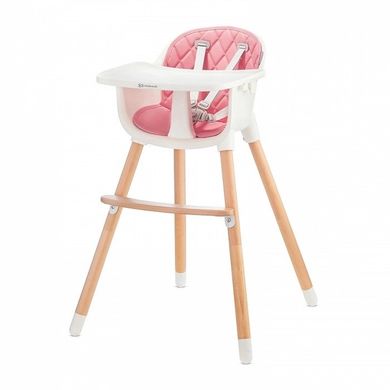 Kinderkraft, Sienna, krzesełko do karmienia 2w1, różowe