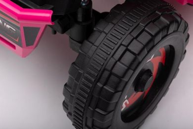 Lean Toys, quad z przyczepą, pojazd na akumulator, różowy, XMX630T