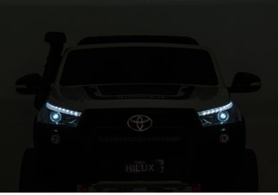 Lean Toys, Toyota Hilux, pojazd na akumulator, biały