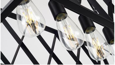 Loft, lampa wisząca industrialna, żyrandol, 4-punkty oświetleniowe