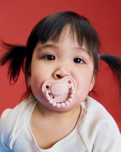 LUU Kids, smoczek pozycjonujący, Velvet Blush, 6m+