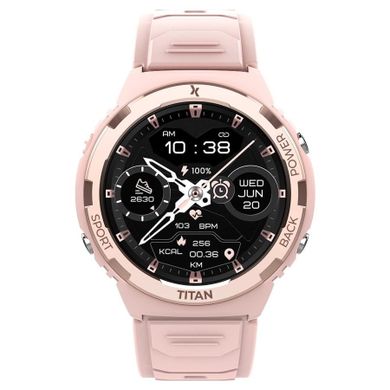 Maxcom, FW100 Titan Valkiria, smartwatch, różowy