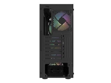 Natec, Fury Shobo SH4F RGB Midi Tower, obudowa komputerowa z oknem, czarna