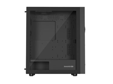 Natec, Genesis Diaxid 605F Midi Tower, obudowa komputerowa, USB-C, czarna