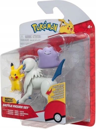 Pokemon, Pikachu, Absol, Ditto, seria 15, zestaw figurek bitewnych