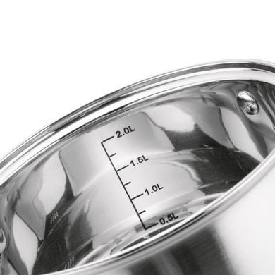 Tadar, garnek stalowy z pokrywką 18 cm, 2.6l, Cori