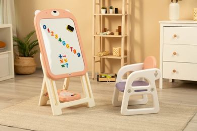 Toyz, Ted, tablica edukacyjna z krzesełkiem, pink