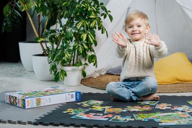 Trefl, Primo, Bobaski i Miś, Poznaj Bobaski, puzzle maxi, 2-10 elementów
