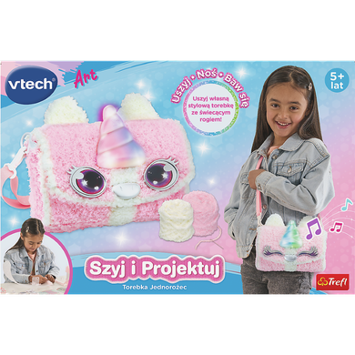 Vtech, Szyj i projektuj, torebka DIY, jednorożec