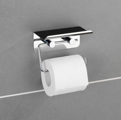 Wenko, uchwyt na papier toaletowy z półką na tablet, smartfon, 2w1