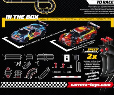 Carrera Go, Power Lap, tor wyścigowy, 6,3m, zestaw z pojazdami, 2 szt.