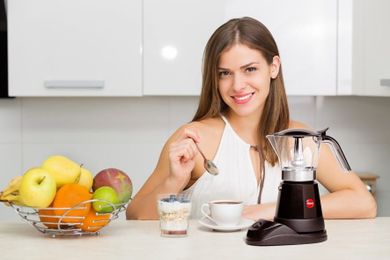Eldom, Kaffe, kawiarka, czarna, 480W, KA50