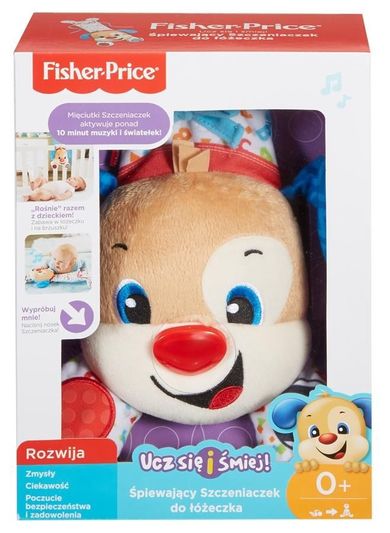 Fisher-Price, Śpiewający Szczeniaczek do łóżeczka, niemowlęca zabawka interaktywna