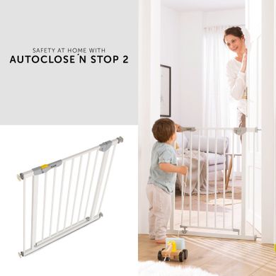 Hauck, bramka zabezpieczająca, Autoclose N Stop 2, biała