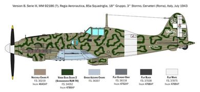 Italeri, Macchi MC.205 Veltro, model pojazdu, 1:32