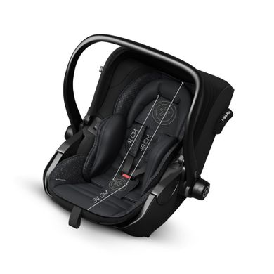 Kiddy, Evoluna, I-size 2, fotelik samochodowy, Midnight Black, 45-83 cm, 0-13 kg