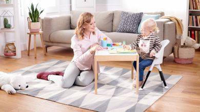 Kinderkraft, Pini, krzesełko do karmienia, szare