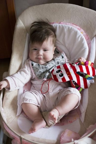 Mom's Care, szeleszcząca ośmiornica, zawieszka, kontrastowa zabawka sensoryczna