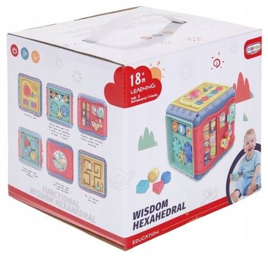 Nobo Kids, edukacyjna kostka sensoryczna 6w1