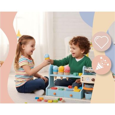 Nukido, kawiarnio lodziarnia, drewniana