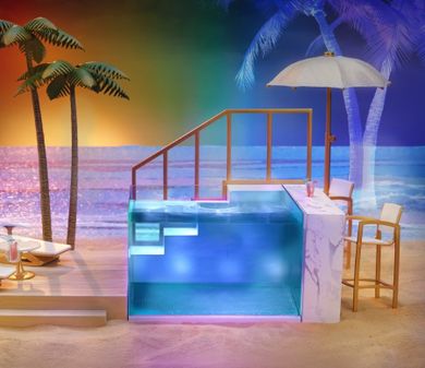 Rainbow High, Pool & Beach Club, zestaw z basenem zmieniającym kolory
